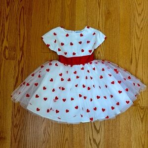 Only Little Once EUC Sz 7 Sweet Little Hearts Frock